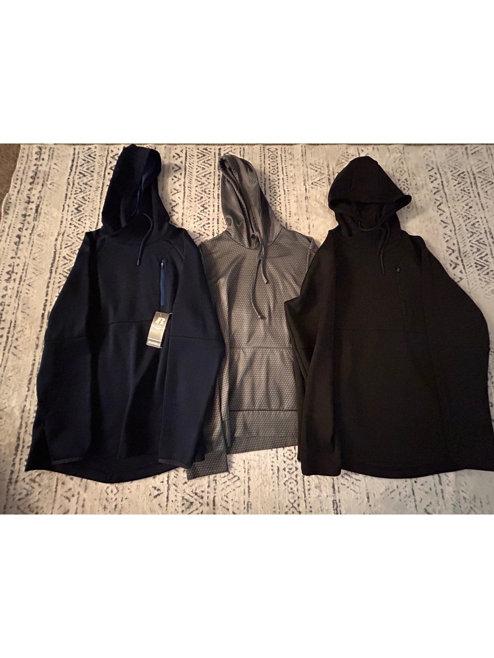 Russell Athletic Thermaforce Flex Hooded Sweatshirts - 3 Pack, Size M